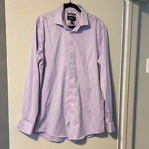 Kenneth Cole Purple Dress Shirt Classic Formal Design